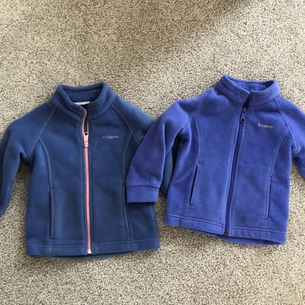 Pair of Columbia fleece jackets